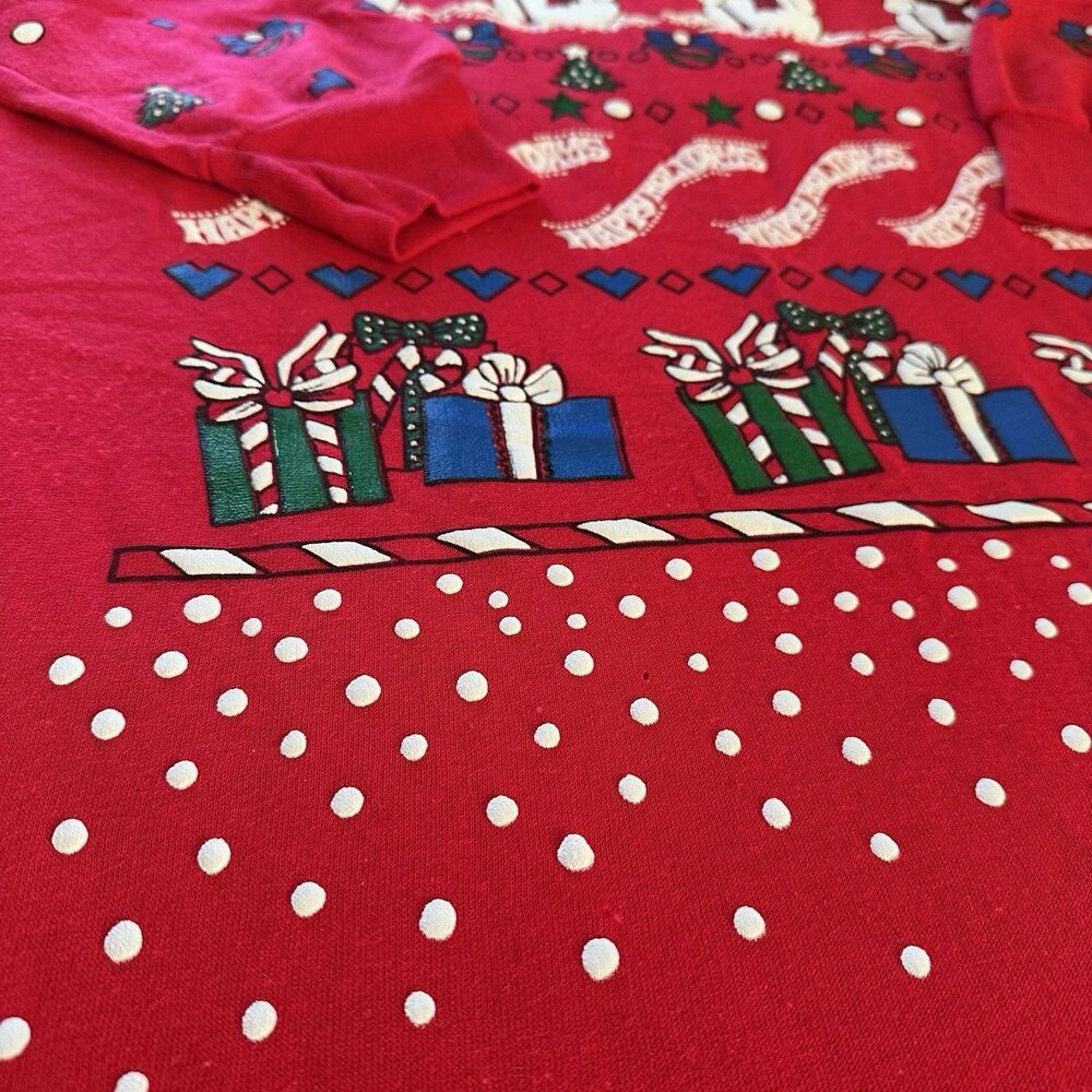 Vintage Starlit Nights Long Sleeve Christmas  Sleep Shirt Nightgown One Size - Picture 3 of 6